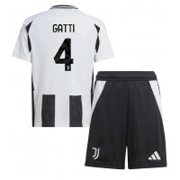 Juventus Federico Gatti #4 Hemmatröja Barn 2024-25 Kortärmad (+ Korta byxor)